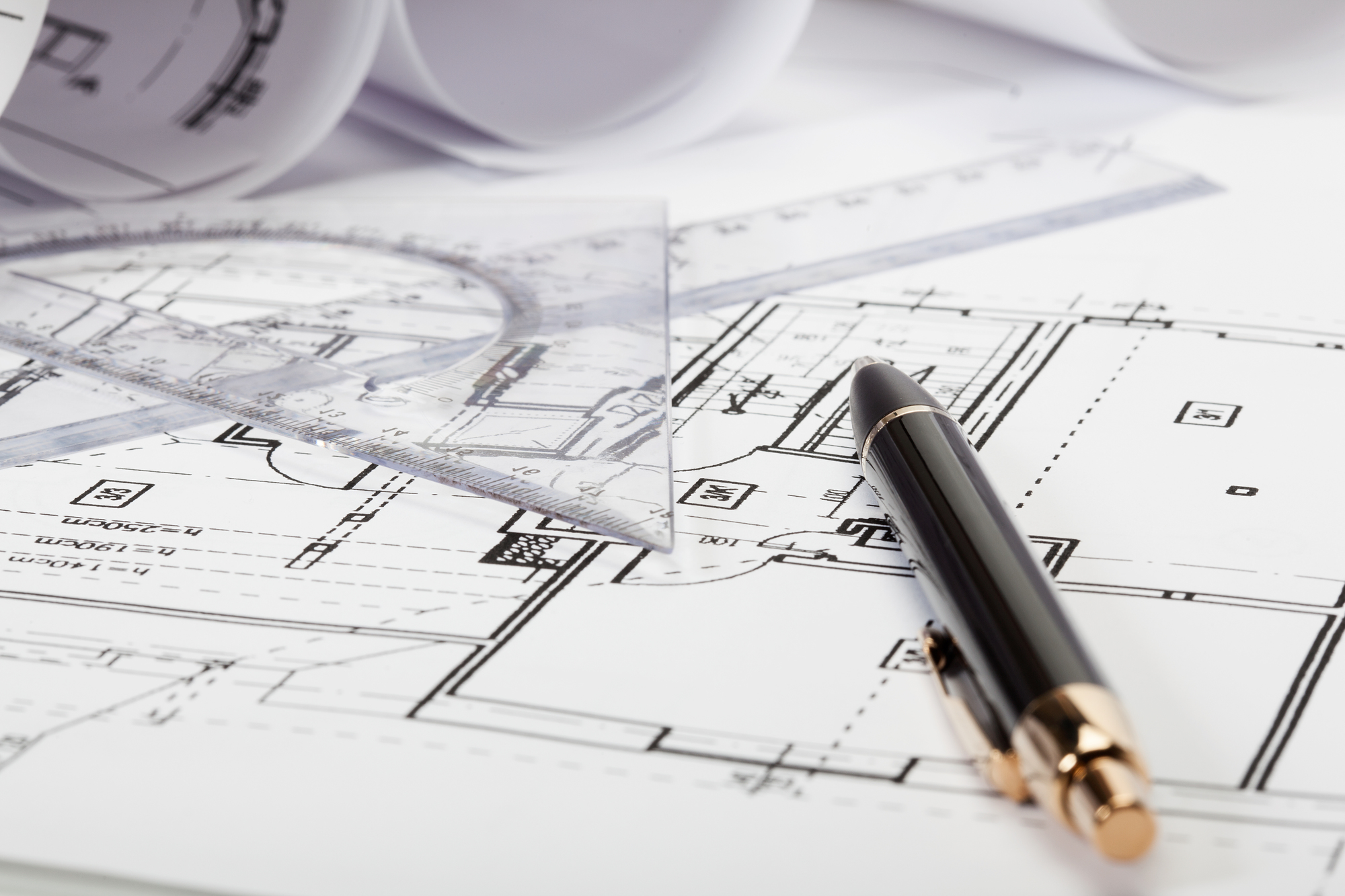 Architecture blueprints, Selective focus